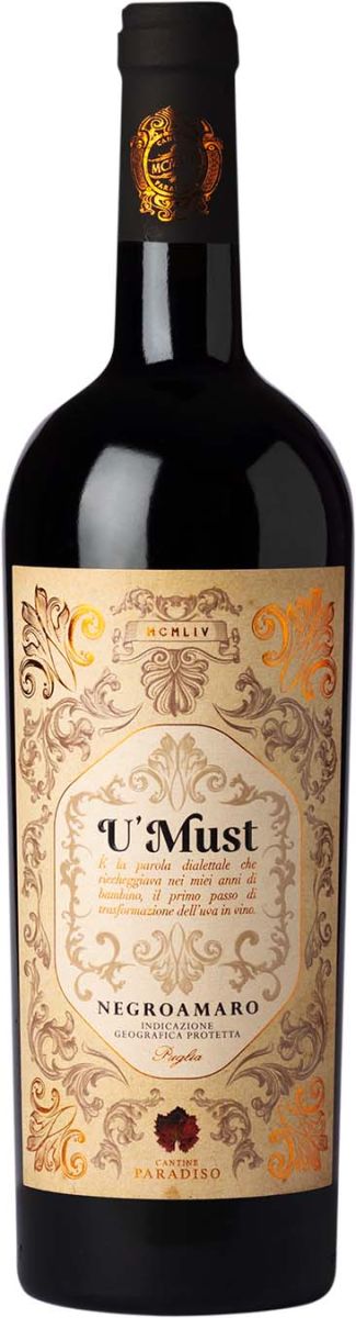 Cantine Paradiso U'Mast Negroamaro 2023