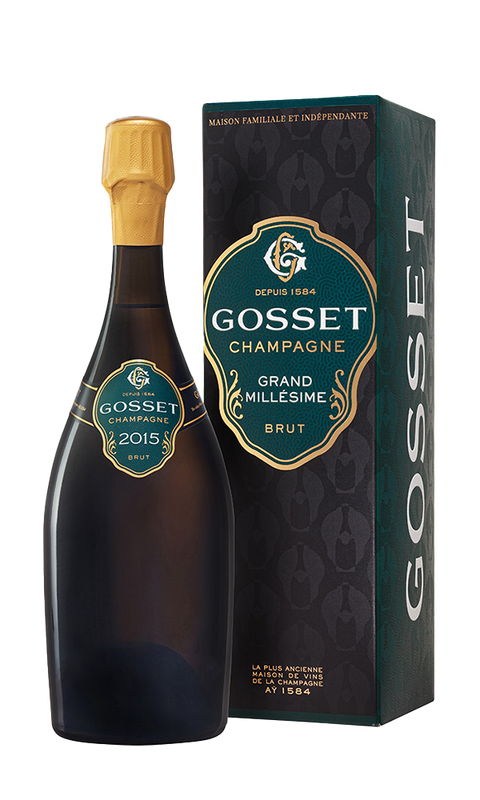Champagne Gosset Champagne AC Grand Millesime Brut in giftbox 2015